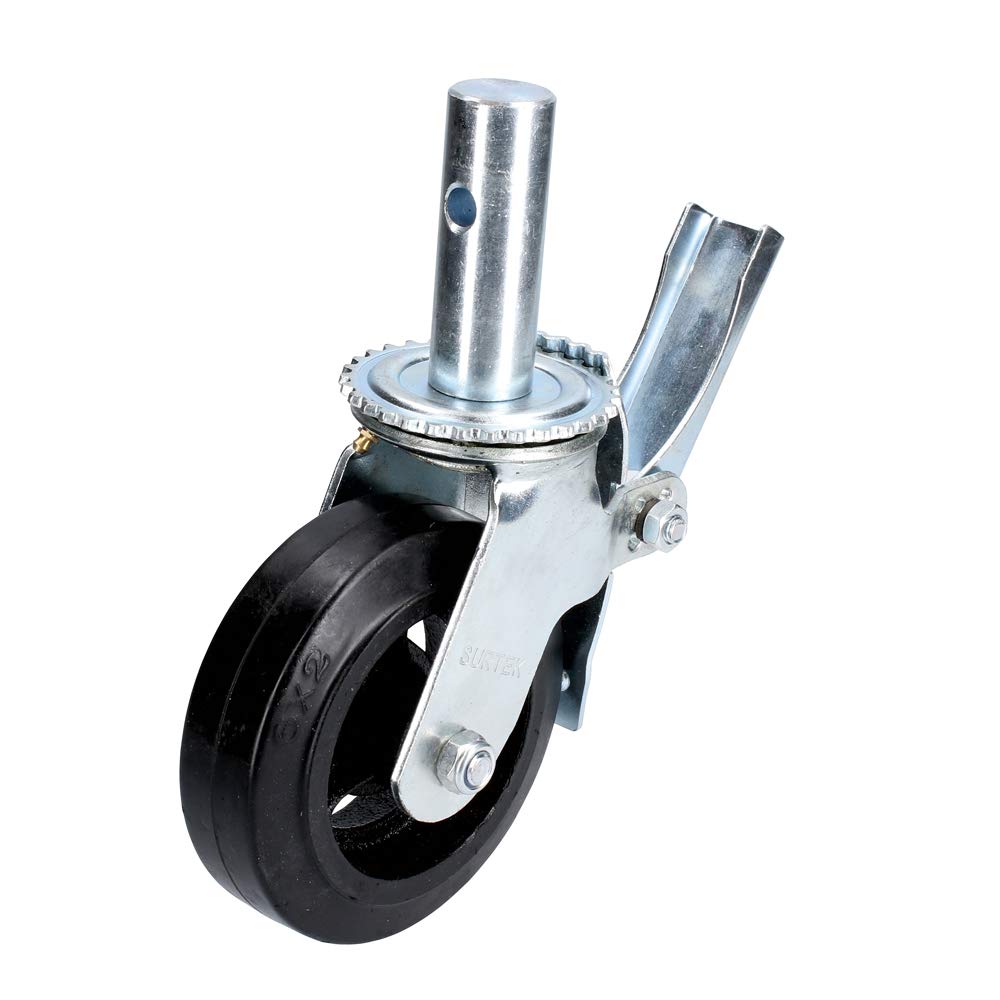 Surtek RA15B Rodaja de Hule para Andamio con Freno 6"