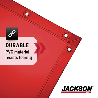 Jackson - Cortina de Soldadura de Seguridad, Transparente, Varios Colores y Tamaños 6' x 8'