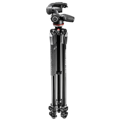 Manfrotto - Trípode de aluminio de 3 secciones de 290 Xtra con bandeja de 3 vías y cabeza inclinable 804