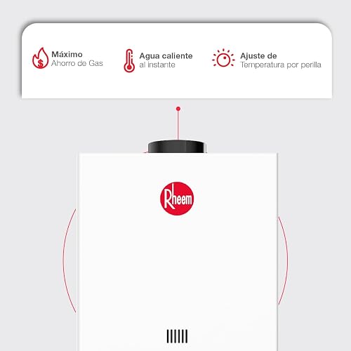 Rheem Essentials Calentador de agua instantáneo a gas 6 L/Min Gas LP 1 Servicio RHE-CHN06P