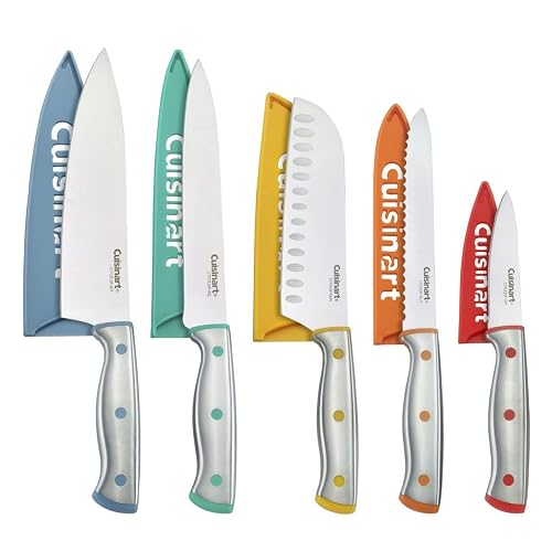 Cuisinart C77CR-10P - Juego de remaches de color de acero inoxidable ColorCore™ con protectores de hoja