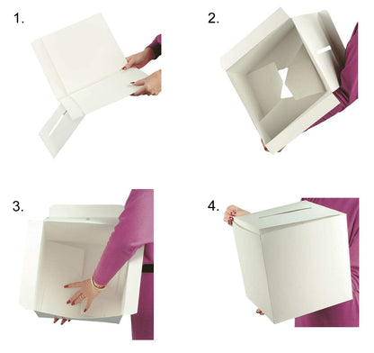 Beistle 50359 All-Purpose "Receiving-Box", 12 by 12-Inch, white