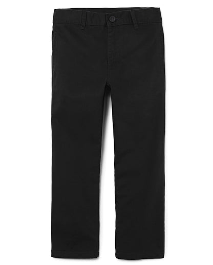 The Children's Place chinos elásticos de sarga para niño - Negro - - 8 Slim