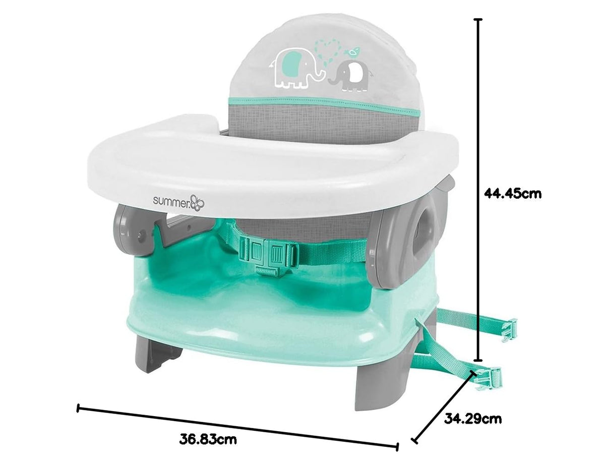 Summer Infant Deluxe Asiento Elevador para Bebé, Color Gris