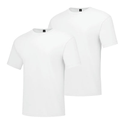 Hanes Beefy-T Playera Manga Corta Hombre, Paquete de 2 - Blanco - G