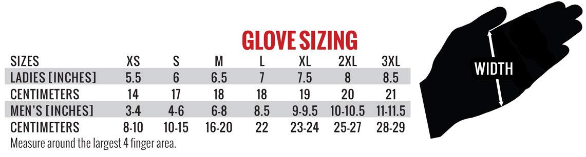 Hot Leathers - Guantes de Piel con Forro Polar (tamaño Mediano), Color Negro