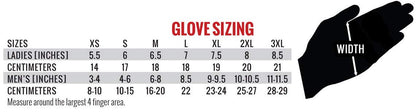 Hot Leathers - Guantes de Piel con Forro Polar (tamaño Mediano), Color Negro