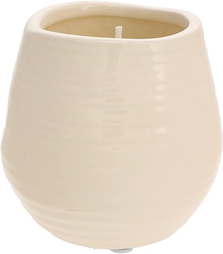 Pavilion Gift Company Plain Dandelion Sisters are a Wish Come True - Vela aromática de soja de cerámica amarilla