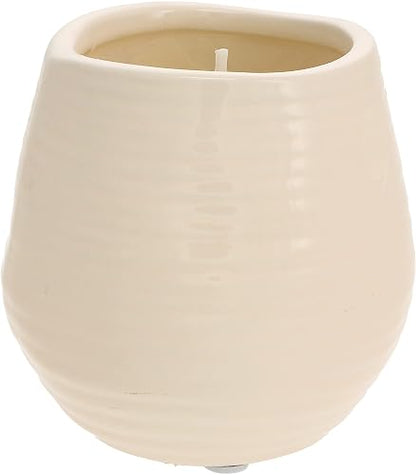 Pavilion Gift Company Plain Dandelion Sisters are a Wish Come True - Vela aromática de soja de cerámica amarilla