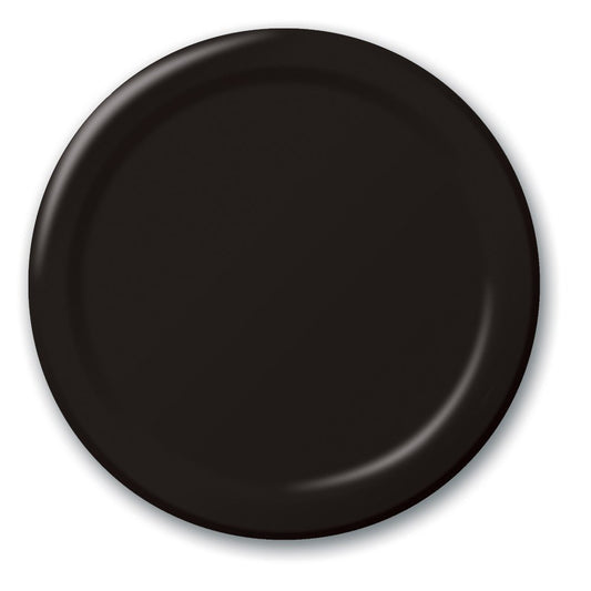 Creative Converting - Platos de papel para banquetes, 26 cm, color negro