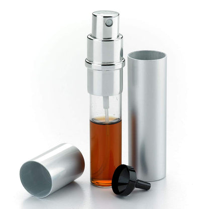 Barfly - foco atomizador de vidrio para bebidas espirituosas con parte superior de acero inoxidable, transparente, 14.7 ml