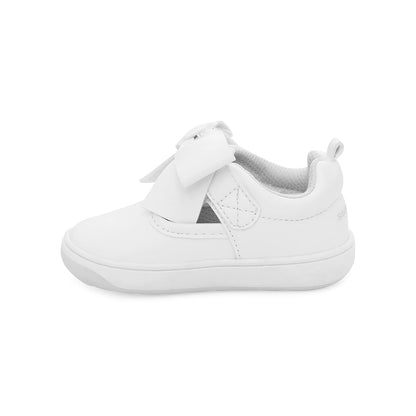 Stride Rite - Zapatos Kamila para bebé (bebé/bebé), Blanco, 4 Toddler