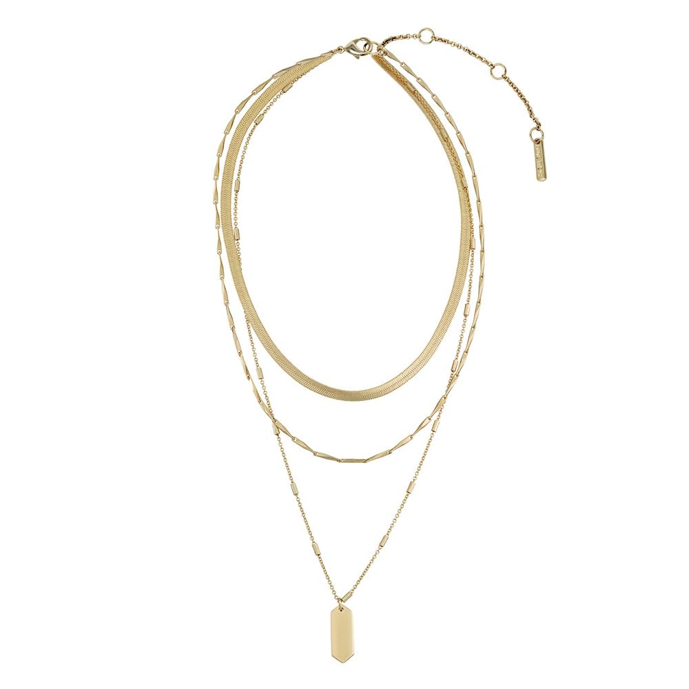 Nine West Collar Dorado Niveles para Mujer
