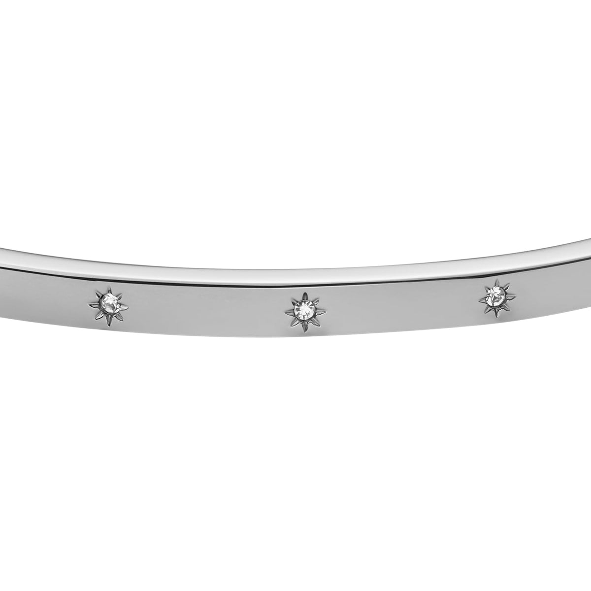 Pulsera de Cadena de Plata de Ley o Acero Inoxidable en Tono Plateado para Mujer de Fossil