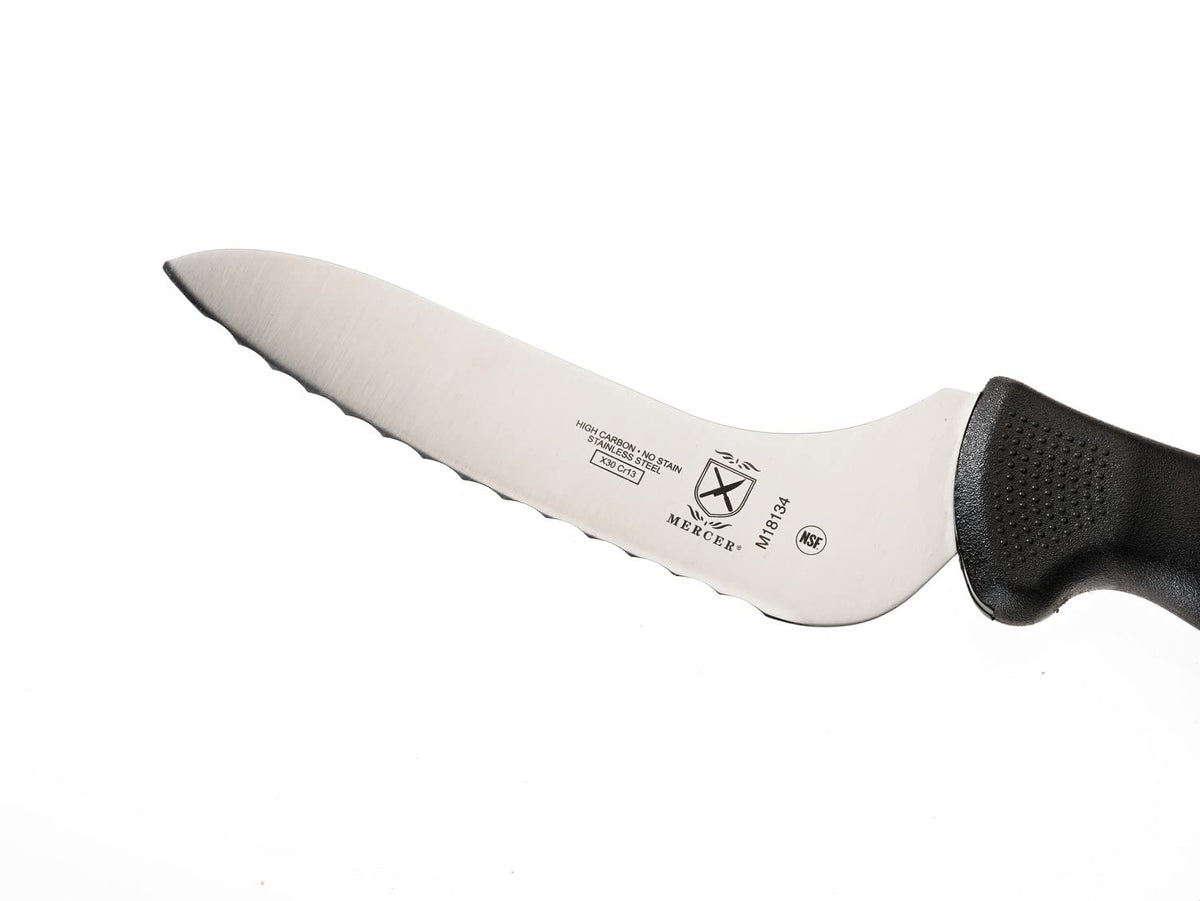 Mercer Culinary M18134BK Cuchillo para pan, 6 pulgadas, Millennia Black