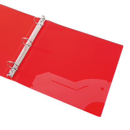 Filexec 50003-6492 6492 - Carpeta de anillas esmeriladas (2,54 cm, 6 unidades, 6 colores surtidos, arándano, fresa, uva, lima, limón, mandarina)