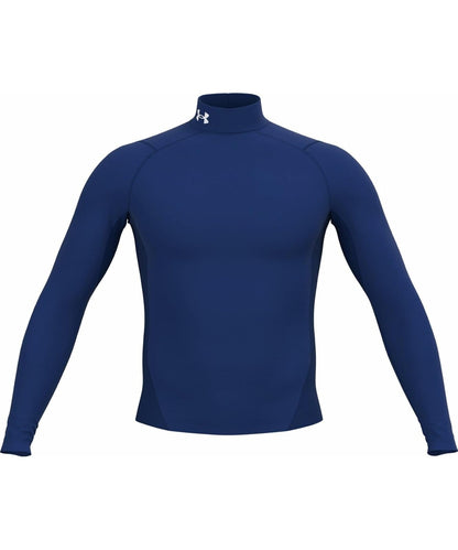 Under Armour ColdGear Camiseta de Compresión, Hombre - Real - Blanco - G