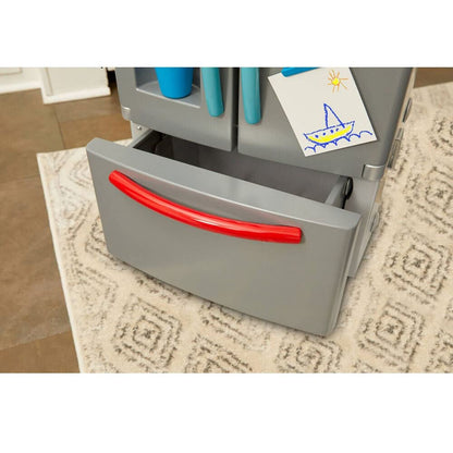 Little Tikes - Refrigerador First Frigorífico con dispensador de Hielo, Aparato de Juego para niños, Juego de Cocina con Accesorios de Juego de Cocina, Juguete único Multicolor