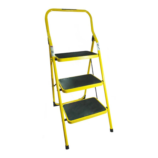Peldaños 706606E Escalera Personal de Acero 3 escalones Amarillo
