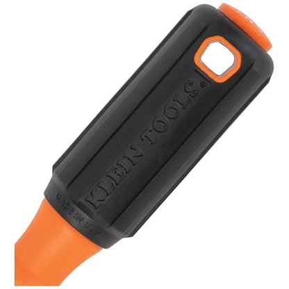 Klein Tools 85076INS Juego de destornilladores aislados con destornillador de 1000 V, (3) Phillips y (2) puntas ranuradas y cuadradas, 6 piezas