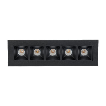 Tecnolite Lámpara LED de Techo Empotrado, 17 W, Luz Cálida Suave 3 000 k, Color Negro, 100 - 240 Volts, Downlight LED