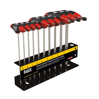 Klein Tools JTH610E Juego de 10 Llaves Hexagonales con Mango “T”