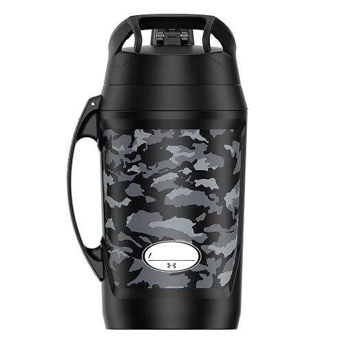 Under Armour Botella de Agua Playmaker Print 64oz para entrenamiento para Adulto Unisex, Negro