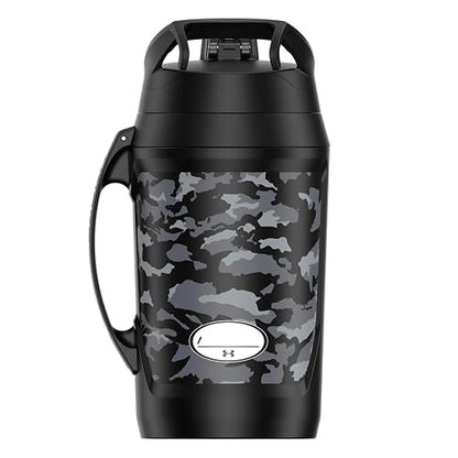 Under Armour Botella de Agua Playmaker Print 64oz para entrenamiento para Adulto Unisex, Negro