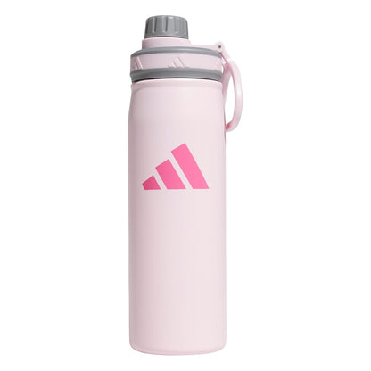 Adidas 18/8 - Botella de Agua aislada de Acero Inoxidable - Rosa transparente - gris - rosa Fusion - Talla Única