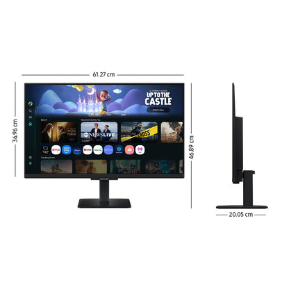 Samsung Smart Monitor LS27FM500ELXZX 27" FHD 60Hz, Panel VA, TV Plus, Resolución FHD, Tiempo de Respuesta 4ms (GTG), Brillo 200 CD/m