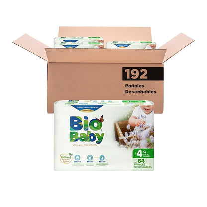 Bio Baby Pañal Talla 4 Grande 192 pañales