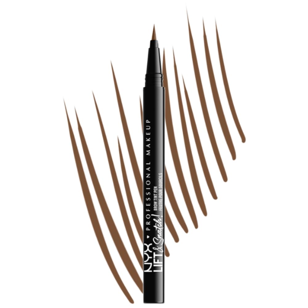 NYX Lift and Snatch Plumín de Cejas Efecto Laminado - 1 Unidad (Paquete de 1) - marrón - Delineador