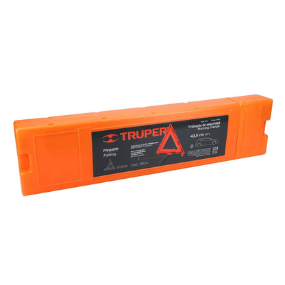 Truper TRISE-435, Triángulo de segurida, plegable, de plástico, 43.5 cm