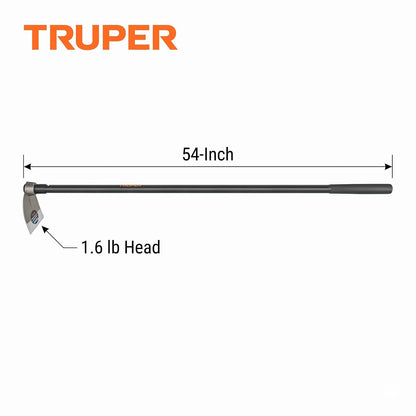 Truper AL-3M, Azadón Lane en acero, mango 54", 2.1 lb, No.3