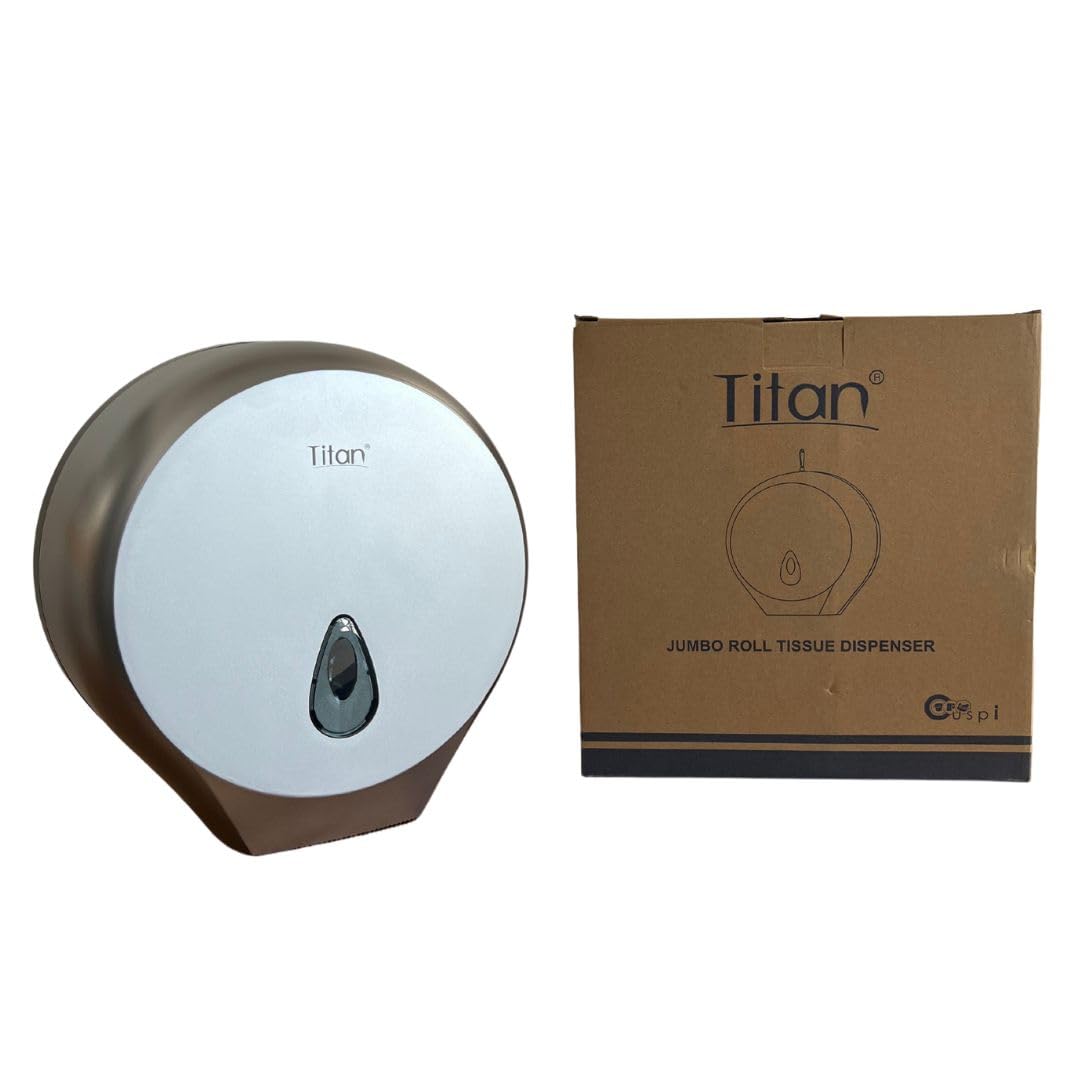 Titán Gustamar Dispensador de Papel Higiénico Institucional G-8002S, Color Silver