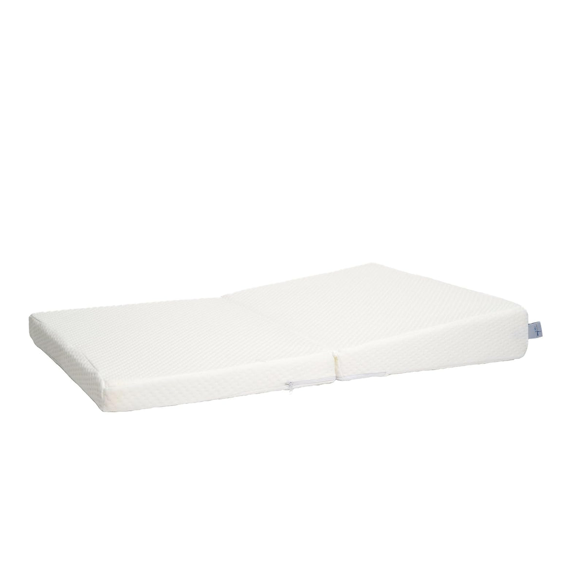 Memory Foam Baby | Colchón de Cuna de Bebé Antireflujo de Viaje Plegable - Firmeza Media - Blanco - 102 x 71 x 12 cm - Hecho de Espuma de Poliuretano