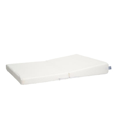 Memory Foam Baby | Colchón de Cuna de Bebé Antireflujo de Viaje Plegable - Firmeza Media - Blanco - 102 x 71 x 12 cm - Hecho de Espuma de Poliuretano
