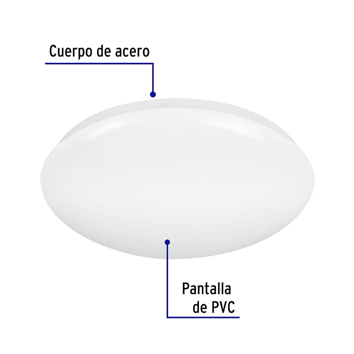 Volteck Lait PLA-103L, Luminario tipo pláfon, redondo de LEDs