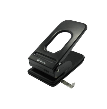 Perforadora Nextep Uso Rudo 2 Orificios 8cm Hasta 60 Hojas Color Negro