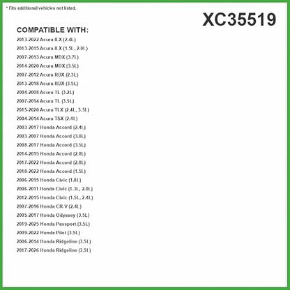 ECOGARD XC35519 Filtro de aire de cabina de alta calidad para Honda Accord 2003-2021, Civic 2006-2015, CR-V 2007-2016, Odyssey 2005-2017, Pilot 2009-2021, Ridgeline 2006-2020, Crosstour 20120120120120 015, Pasaporte 2019-2021