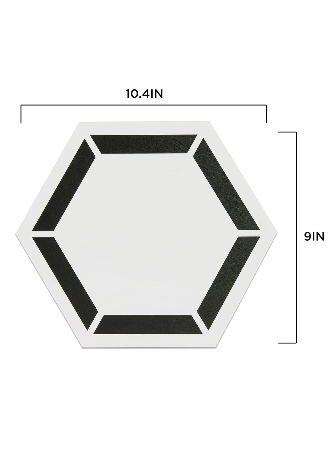 FloorPops Coltrane - Azulejos de vinilo hexagonal de 9 x 10.4 pulgadas (10 azulejos), (4.5 pies cuadrados/caja), color blanco roto