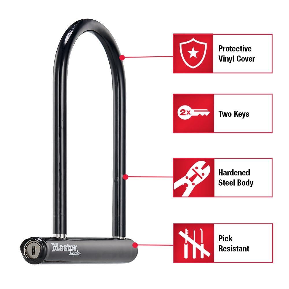 Master Lock 8170D Fusion Candado en U, 15.5 x 20 cm