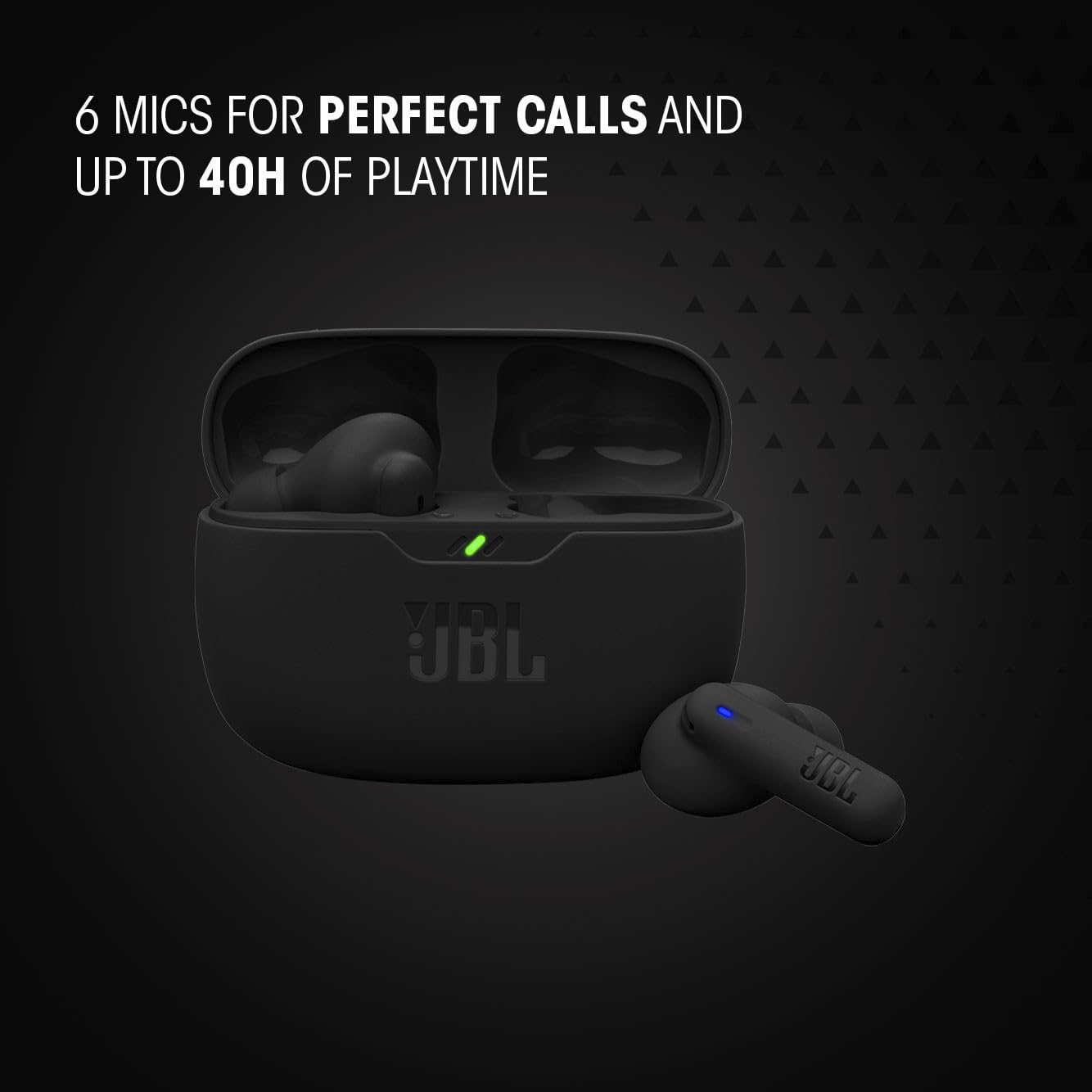 JBL Vibe Beam 2 Audífonos Inalámbricos Bluetooth, Drivers 8mm, Reproducción 40 Horas, Resistentes al Agua y al Polvo IP54 - Rosa