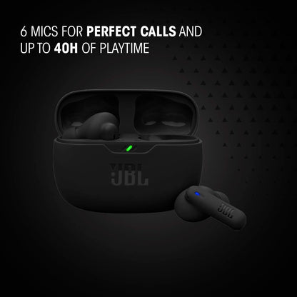 JBL Vibe Beam 2 Audífonos Inalámbricos Bluetooth, Drivers 8mm, Reproducción 40 Horas, Resistentes al Agua y al Polvo IP54 - Rosa