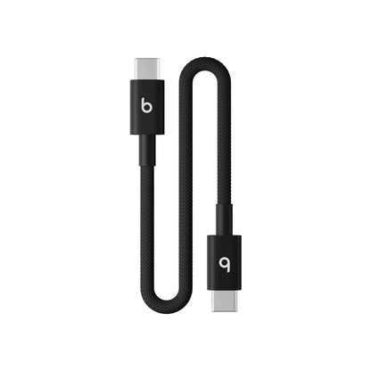 Beats Paquete de 2 Cables USB-C a USB-C Trenzados, 1.5 m - Negro eléctrico - (20 cm)