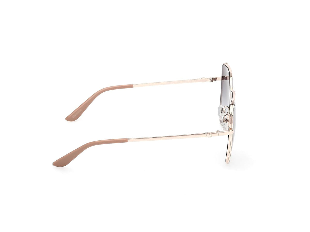 Guess Lentes de Sol GU00194 para Mujer, Armazón Metálico y Micas Humo Degradado con Protección UV Nivel 3