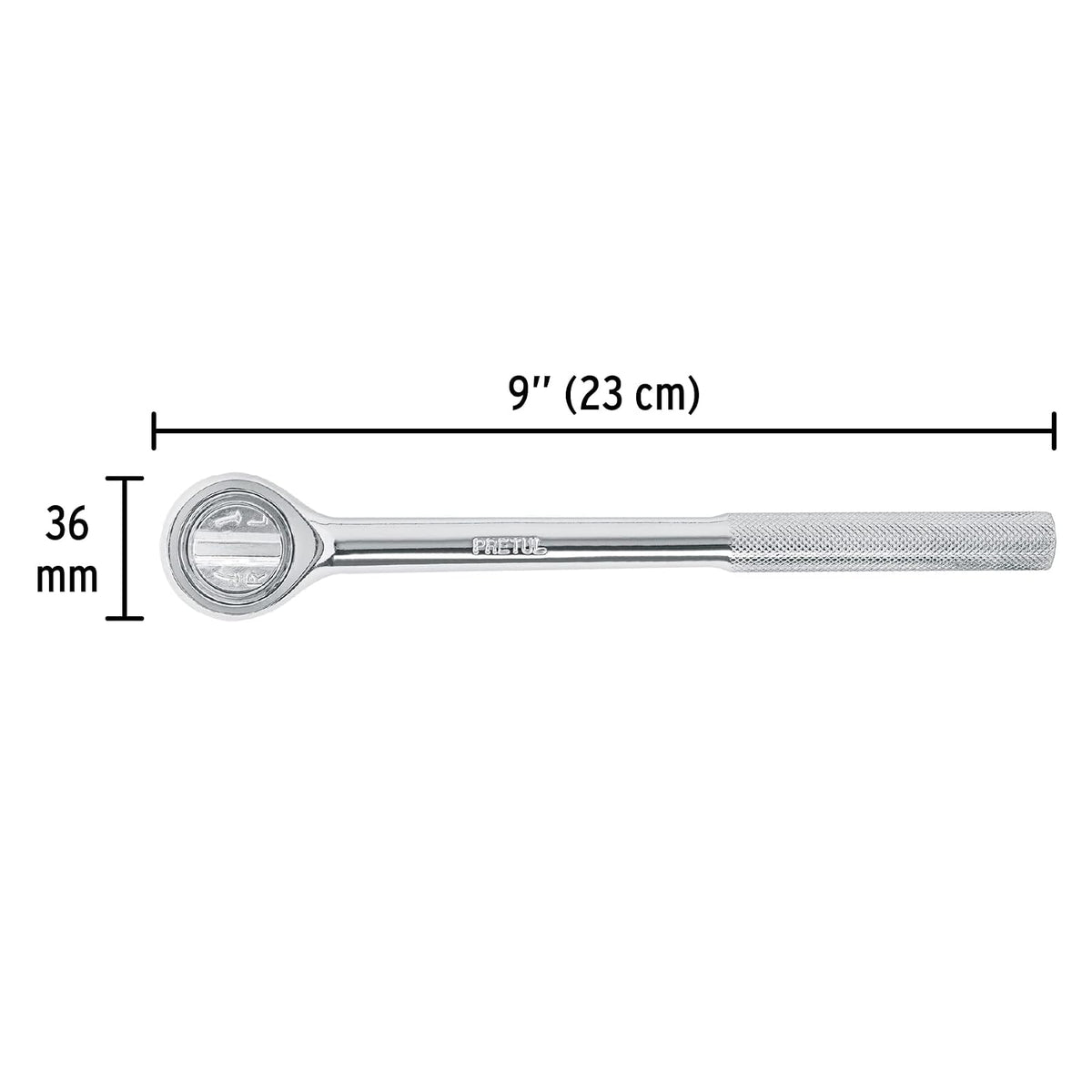 Pretul M-1252P, Matraca cabeza redonda, cuadro 1/2", Pretul