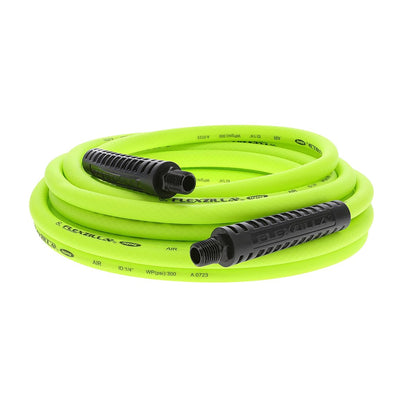 Flexzilla Manguera de Aire Híbrida Ligera para Herramientas Neumáticas - Flexzilla - 1 - 4" (inches) x 25' (feet) - Acoplador y enchufe