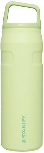 Stanley IceFlow - Botella de agua de 24 onzas, tapa giratoria de boca ancha, ligera y a prueba de fugas para viajes y deportes, acero inoxidable aislado, sin BPA, cítrico