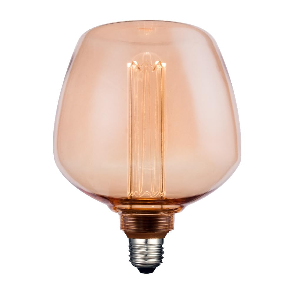 Tecnolite - Foco Copa Vintage LED 3.5 W, Luz Ámbar, Base E27, Atenuable